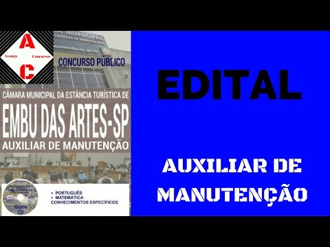 Apostila Concurso Embu das Artes-SP 2016 - Auxiliar de Manutenção