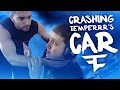 CRASHING FAZE TEMPERRRS CAR! CRASHING FAZE TEMPERRRS CAR!