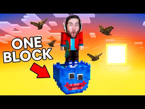 Minecraft, but it's one Scary Block