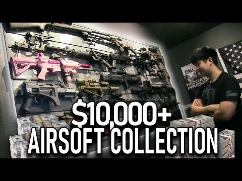 A Beautiful $10,000+ Airsoft Gun Collection (Gas Blowbacks Everywhere)