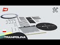 Батут Hop-Sport Premium 10ft (305см) черно-серый с внутренней сеткой