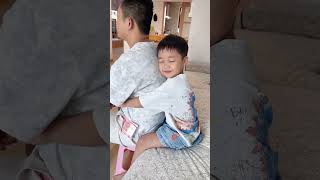 万万没想到，儿子可以睁一只眼闭一只眼，也可以当作没看见，全看态度与诚信 #爸爸带娃 #家有萌宝