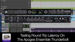 Video thumbnail for Testing Round Trip Latency On The Apogee Ensemble Thunderbolt With Pro Tools by Production Expert
