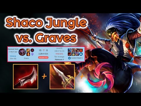 Shaco Jungle vs. Graves - Diamond Ranked [League of Legends] Full Gameplay - Infernal Shaco