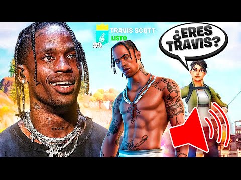 Me hago pasar por TRAVIS SCOTT con su SKIN y su NOMBRE en Fortnite...