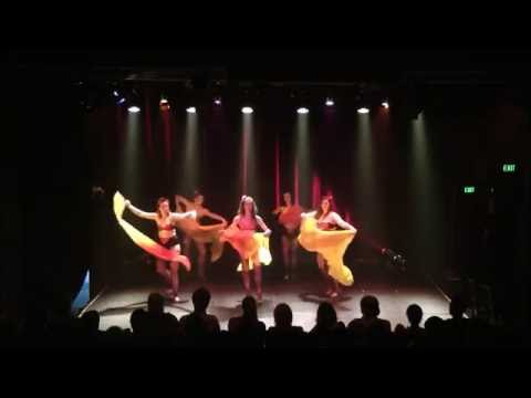 Lyrical Silk Veil Fan Students perform The Sacred Heart - Bombshell Burlesque & Beauty Academy