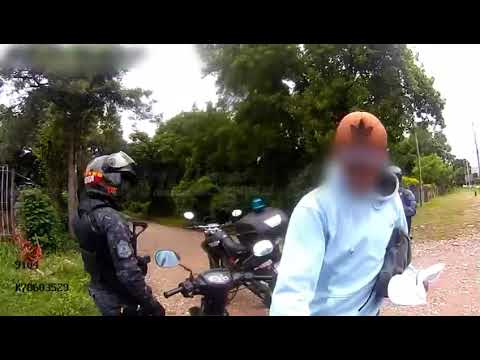 Motociclista detenido con 40 dosis de marihuana