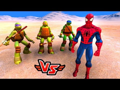 ÖRÜMCEK ADAM VS NİNJA KAPLUMBAĞALAR 😱 - Süper Kahramanlar