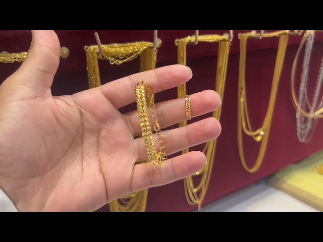 اسوارة مع خاتم ذهب عيار 21