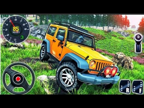 4x4 Offroad Jeep Simulator 3D - Spintrials Cargo Jeep Car Driver 2025 : Android Gameplay