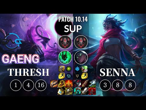 DFM Gaeng Thresh vs Senna Sup - KR Patch 10.14
