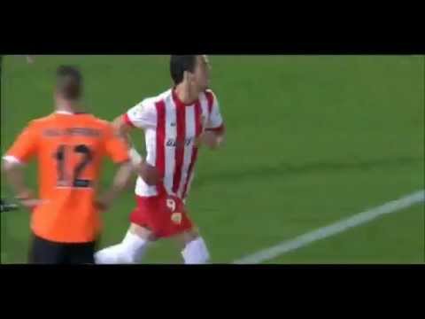 Liga BBVA Gol de Óscar Díaz. Almería 1-2 Valencia