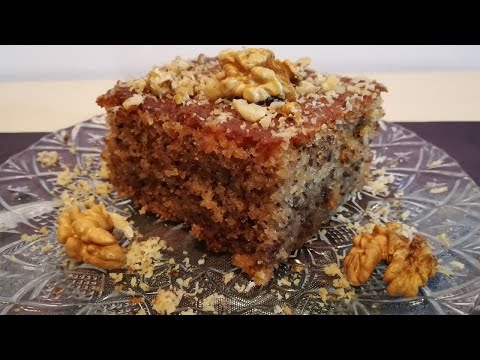 Starinski preliveni kolač sa orasima - jednostavan i veoma ukusan