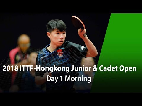 2018 ITTF Hang Seng Hong Kong Junior & Cadet Open - Day 1