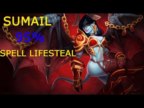 Sumail - Queen of Pain - 95%  Spell Lifesteal - dota 2 - 7.01
