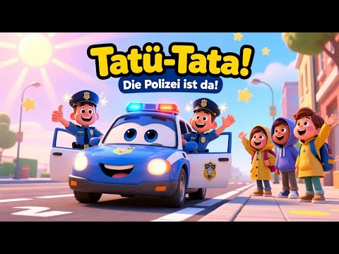 Tatu-Tata! Die Polizei ist da 🚓 Polizeiauto Kinderlied | Alles sicher mit der 110