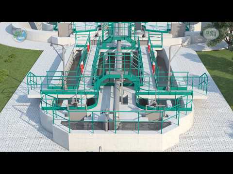 Dinar Atıksu Arıtma Tesisi 3D Process Animasyonu