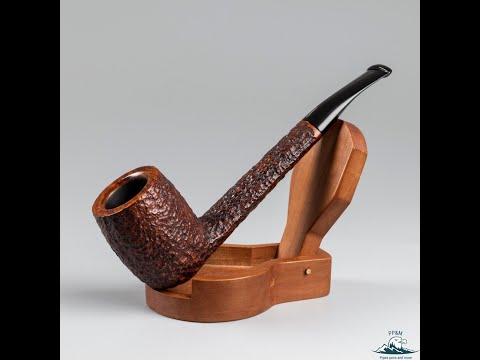 Savinelli Oscar Aged Briar Rusticated Slightly Bent Canadian Sitter (812)