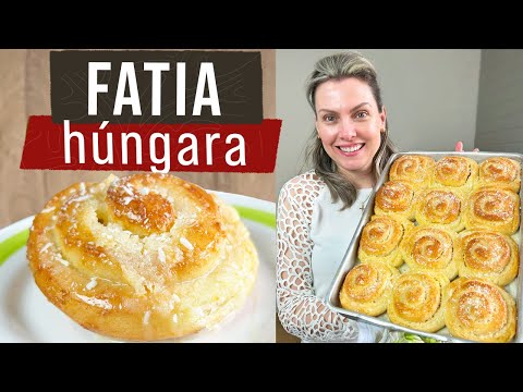 Hungarian slice: Learn how to make stuffed coconut bread - a very fluffy and moist dough.