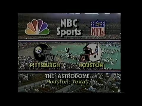 1986-09-28 Pittsburgh Steelers vs Houston Oilers