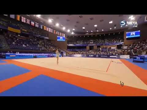 Victoria Onoprienko Hoop All-around European Championships Varna 2021