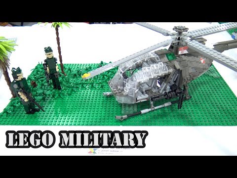 LEGO Hughes OH-6 Vietnam War Helicopter | US Army