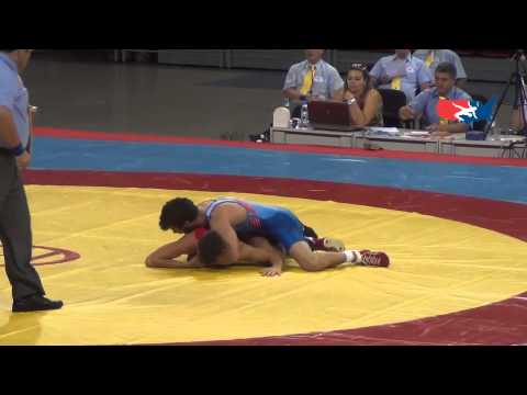 Jr World FS - Gilman (USA) tech. fall Hazan (ITA), 55 kg