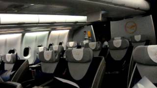 preview picture of video 'Lufthansa A330 Cabin - Libreville International Airport Gabon - Gabon Trip March 8th 2010'