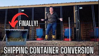 Installing Nesting Boxes in 8-Pen Chicken Coop | Step 16 of Shipping Container Build