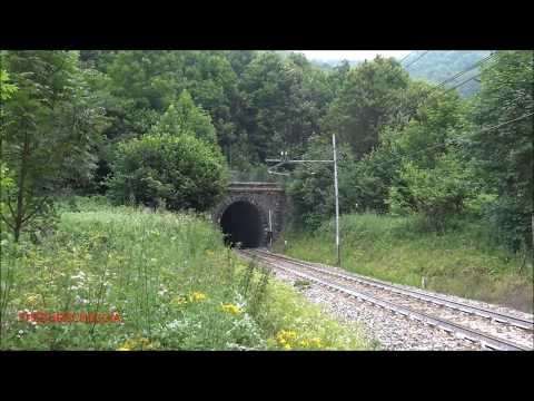 IL SALUTO DELLA E.464 IN USCITA E ENTRATA IN GALLERIA, SULLA CUNEO LIMONE Pte. SAB. 11 - 7 - 2020.