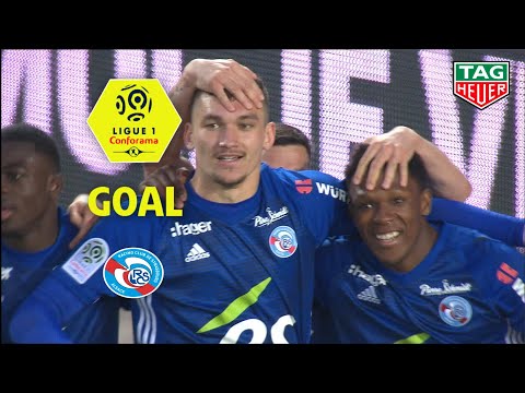 Goal Ludovic AJORQUE (70') / RC Strasbourg Alsace - Olympique Lyonnais (2-2) (RCSA-OL) / 2018-19