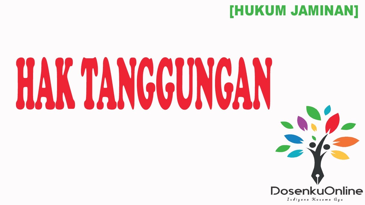 [HUKUM JAMINAN] HAK TANGGUNGAN