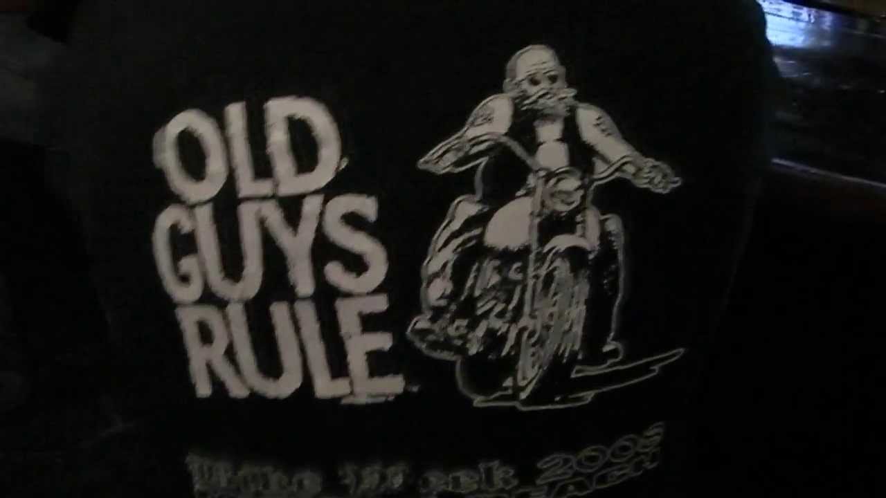 Watch video Old Guys Rule T-shirt, best biker shirt in the bar 5-7-13 Now Old Guys Rule T-shirt, best biker shirt in the bar 5-7-13