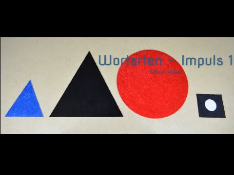 Impuls 1 - Sätze bilden mit den Wortartensymbolteppichen.