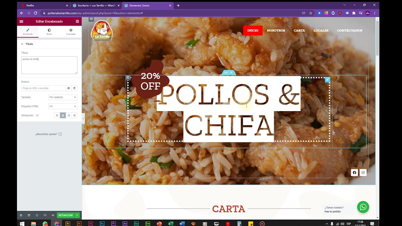LOS TARRILLO - Edición de web