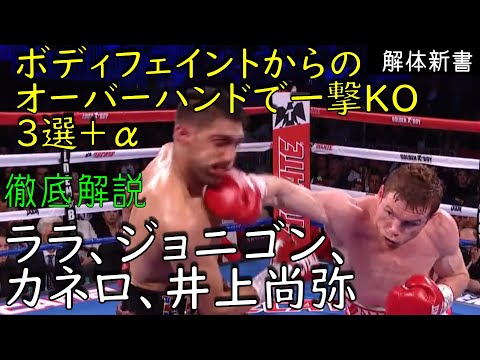 オーバーハンドで一撃KO ３選 ララ、ジョニゴン、カネロ、井上尚弥