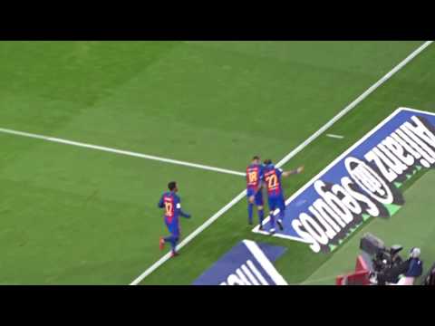 FC Barcelona-Las Palmas 14.01.2017 Gol Aleix Vidal 5:0