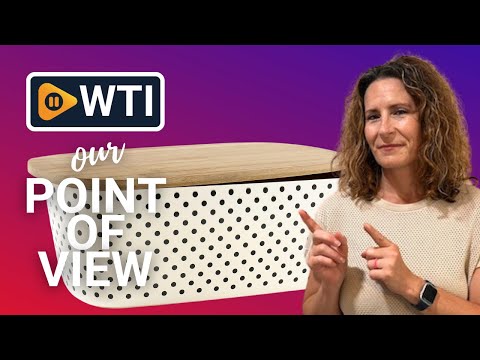 Bread Box with Cutting Board Lid Made with Bamboo Fiber - WTI product video review