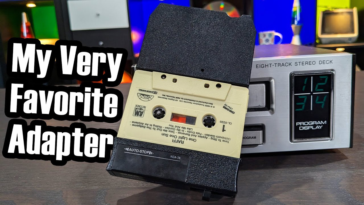 Wanna play a cassette in an 8-track player? This adapter made it possible