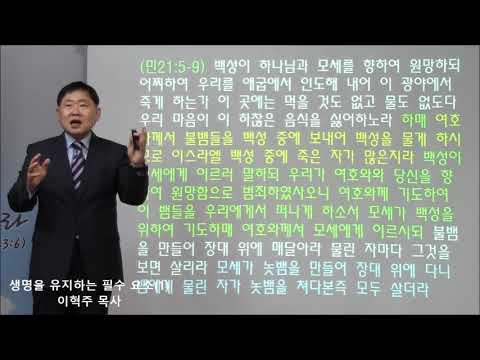 성경기초 시리즈(10) 생명을 유지하는 필수 요소1 (요6:35)
