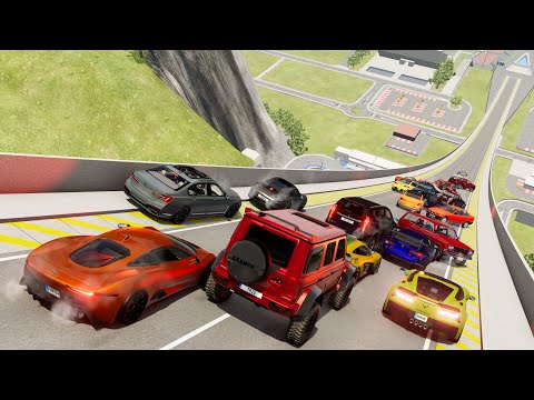 Big Ramp Jumps with Real Car Mods 14 - BeamNG Drive Crashes | DestructionNation