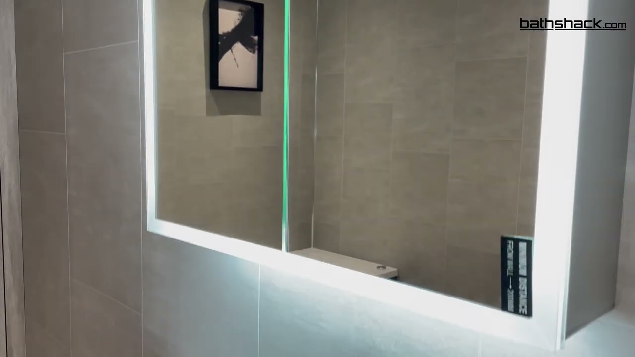 Mia LED Cabinet 600 x 700mm Double Door Demister and Shaver Socket (13627)