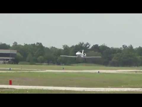 Cessna Citation CJ4 Departs West Houston Airport