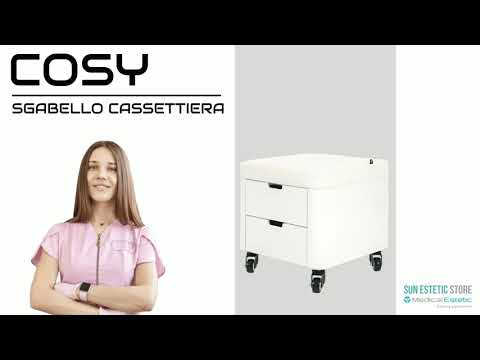 Cosy sgabello pedicure con due cassetti porta oggetti estetica nails