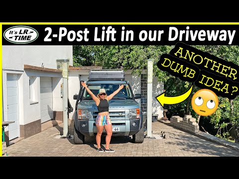 We Bought a 2-Post Car Lift for our Driveway -  Part 1