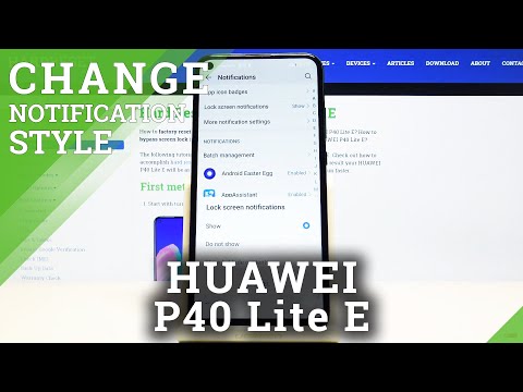 How to Personalize Notifications on Huawei P40 Lite E - Customize Lock Screen Alerts