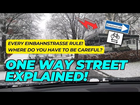 How to Drive on a "Einbahnstraße" in Germany
