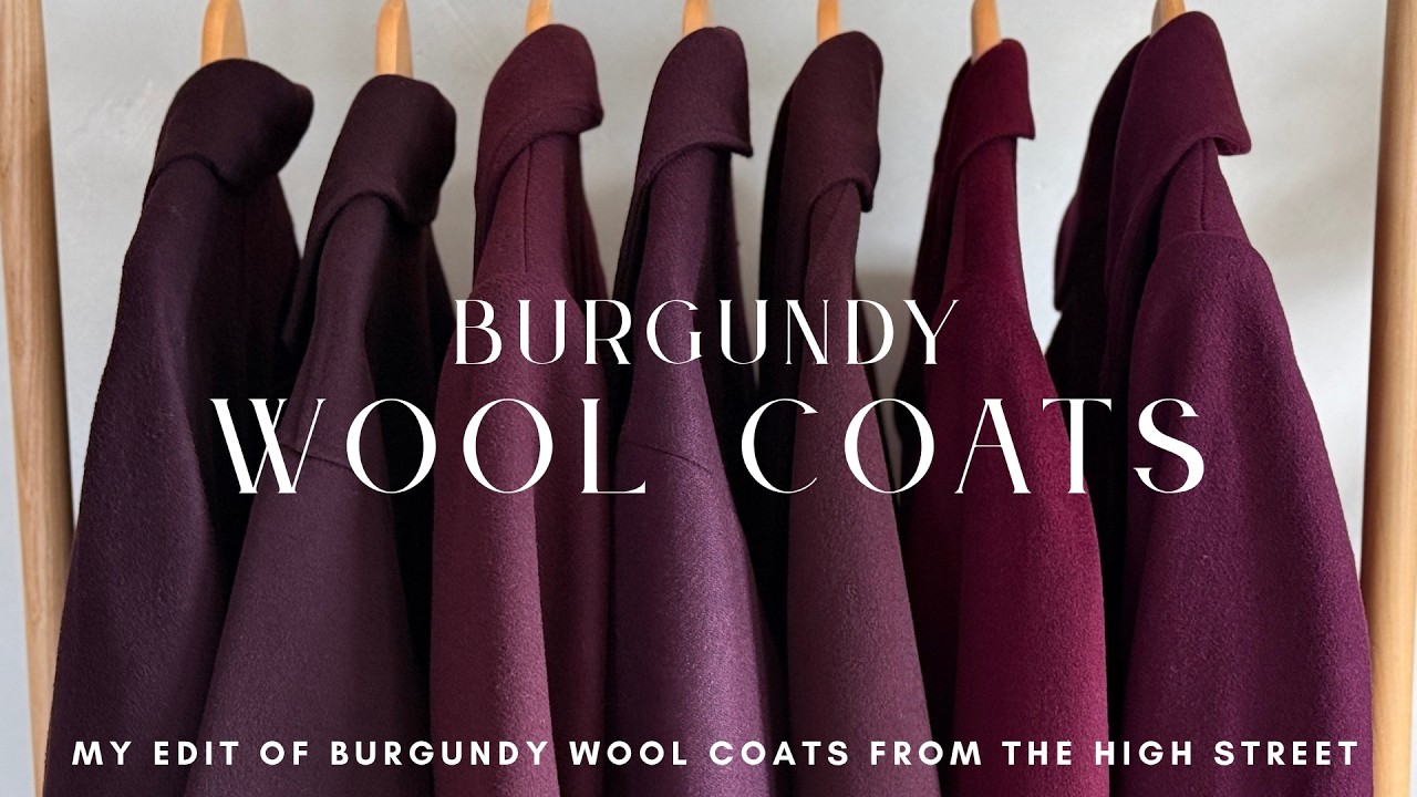 Burgundy Wool Coats Edit & Try On