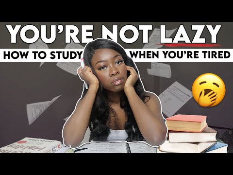 YOU’RE NOT LAZY: How to study AFTER SCHOOL when YOU'RE TIRED! 🥱📚