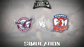 Rugby League 3 (2010) - Manly Sea Eagles vs Sydney Roosters [Gameplay Simulation]